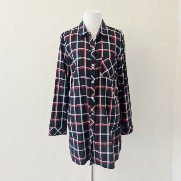 J. Jill Tops - J. Jill Size Medium Plaid Tunic Top With Pockets